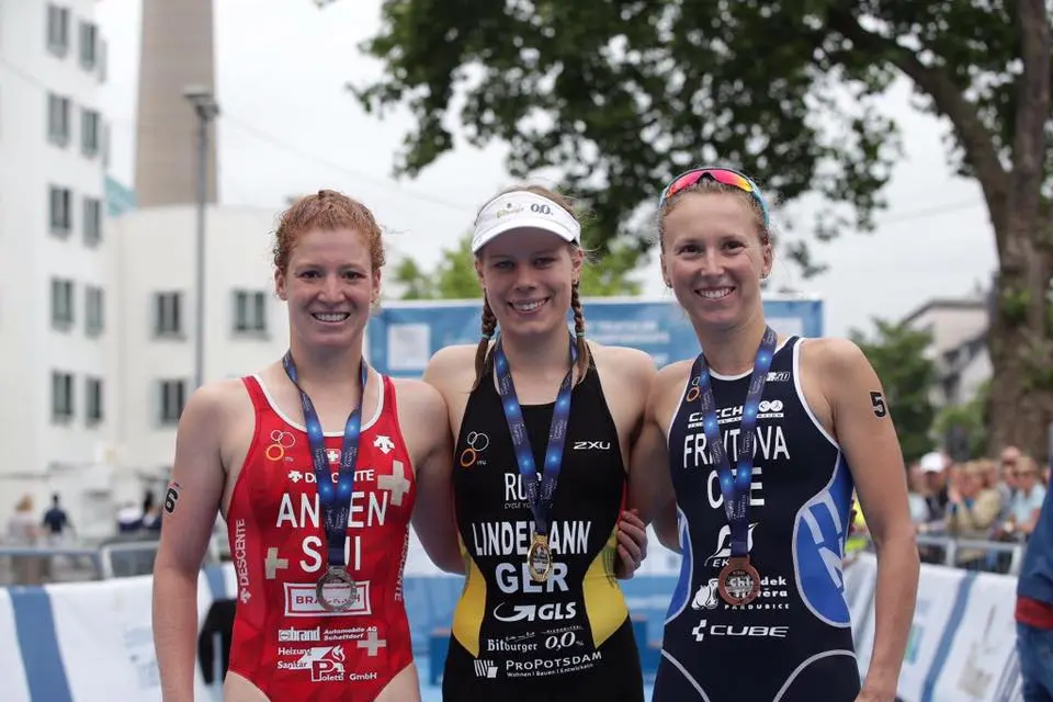 ME Düsseldorf sprint triatlon – 3. místo